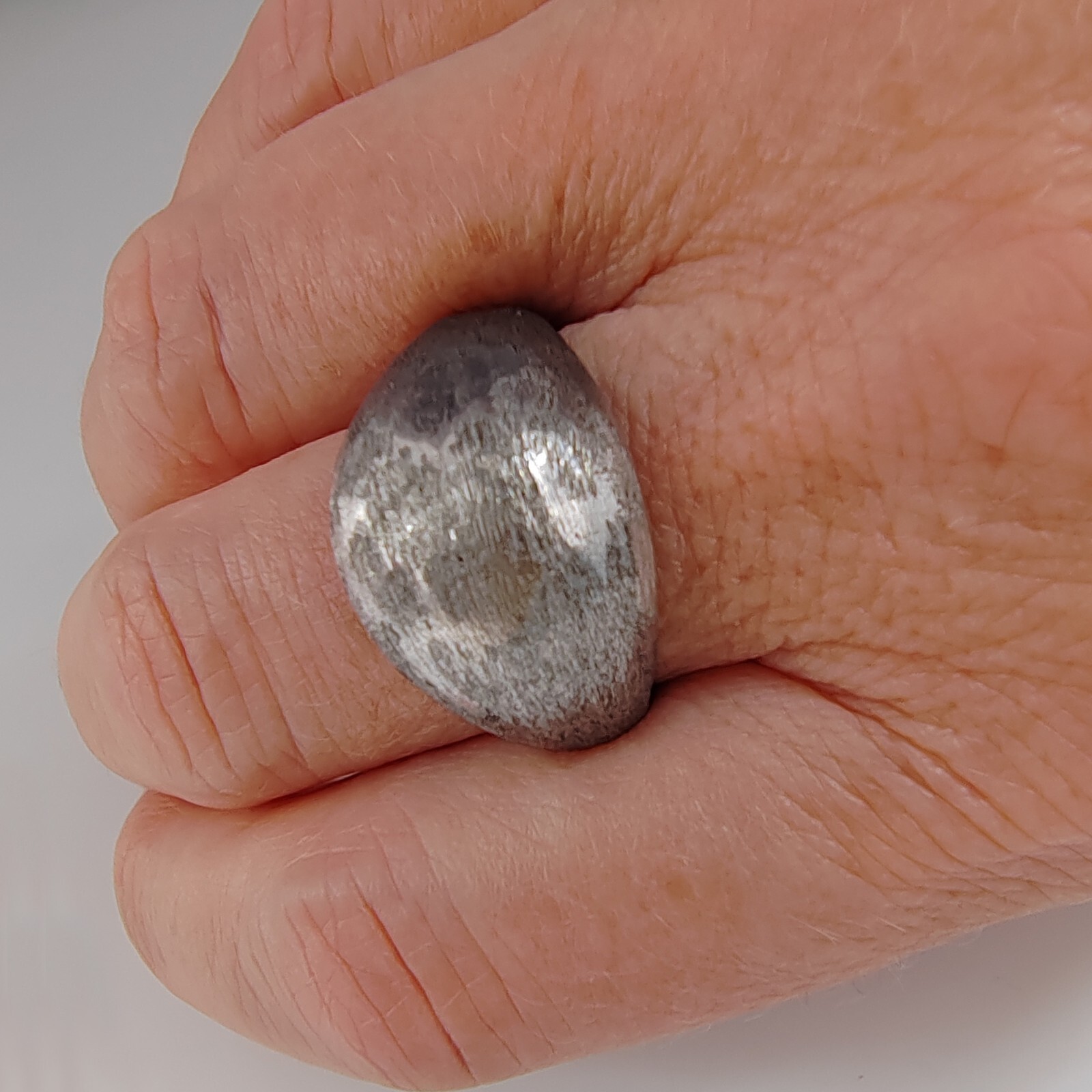Men Women 925 Silver Brushed Adjustable Ring Vintage Unisex Handcrafted