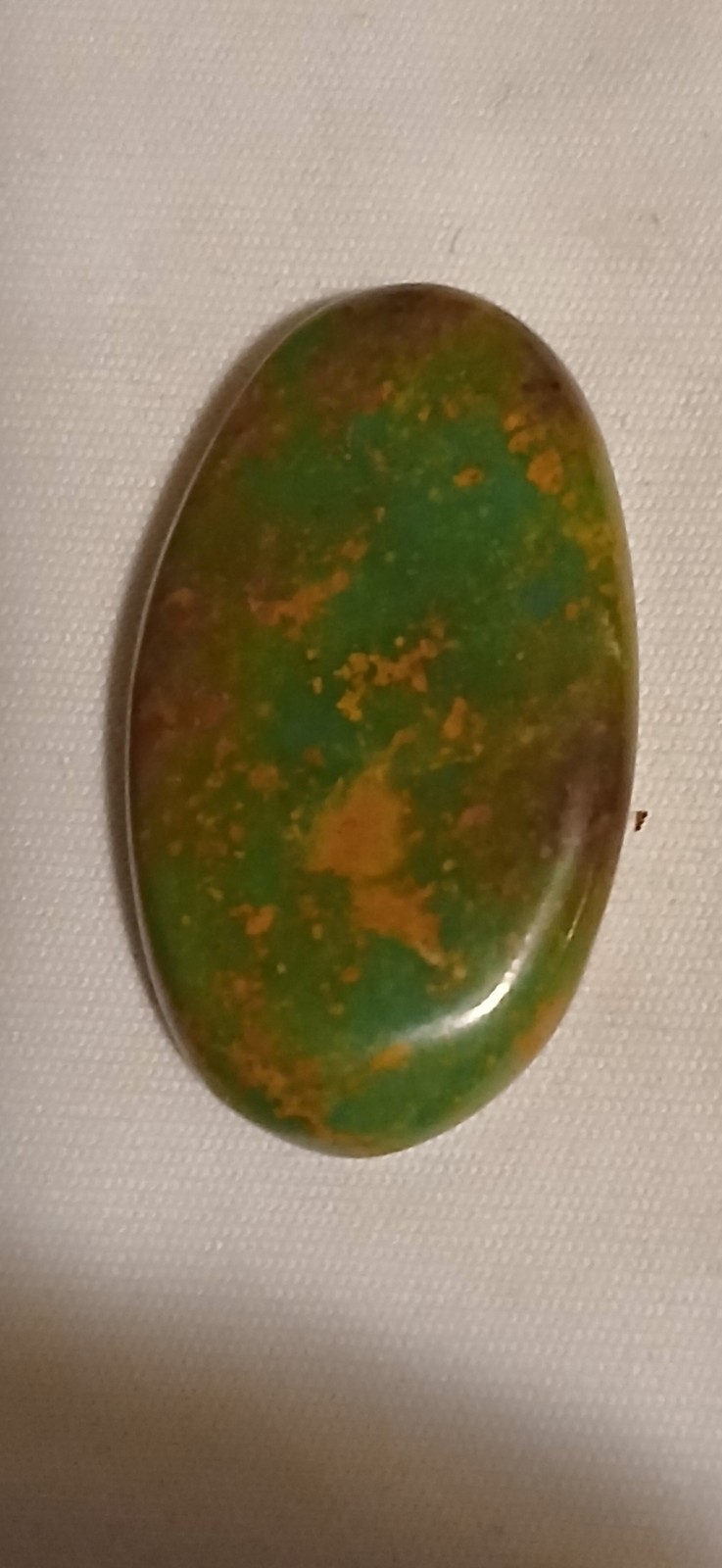 Turquoise Green And Gold Oval Cabochon 33.6×19.2mm