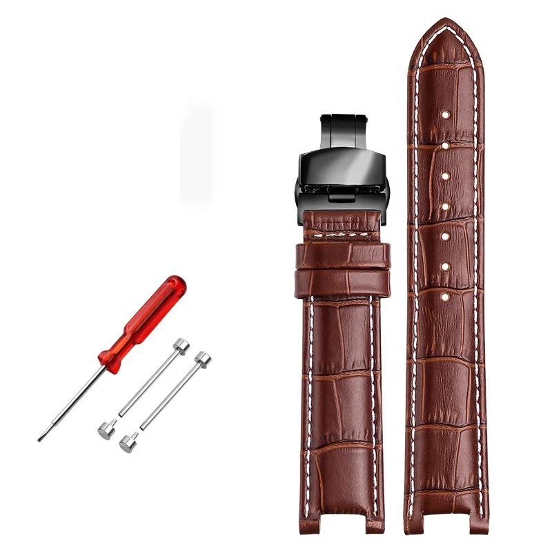 Watch Strap Fit for Gc 22x13mm 20x11mm Notched Wristwatches Band