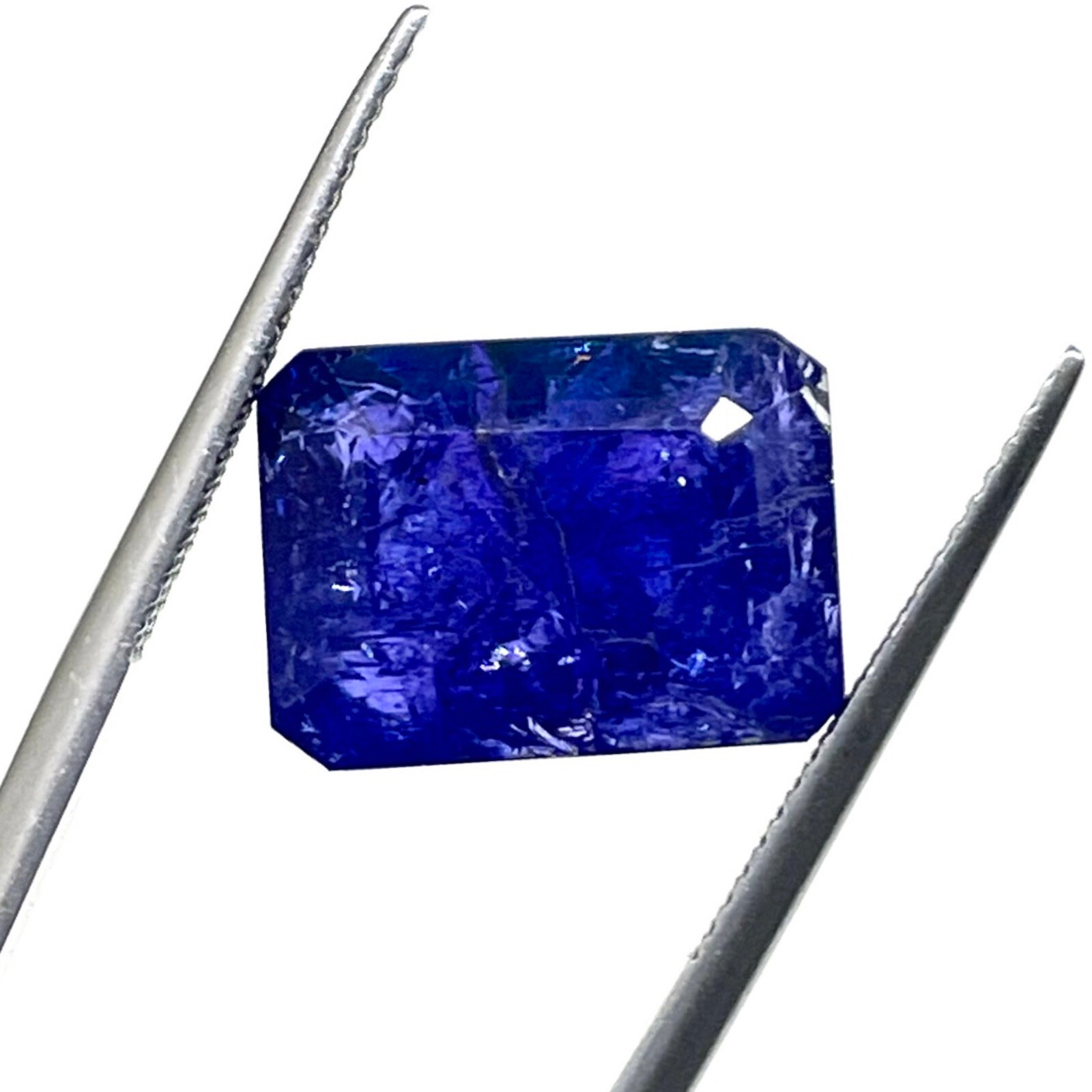 Certified 13.90 Cts Natural Tanzanite Emerald Cut Vibrant Blue A+ Loose Gemstone