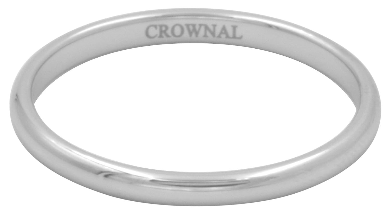 CROWNAL 1mm 2mm 3mm 4mm 5mm 6mm 7mm 8mm Tungsten White/Yellow Gold/Rose Gold Pla