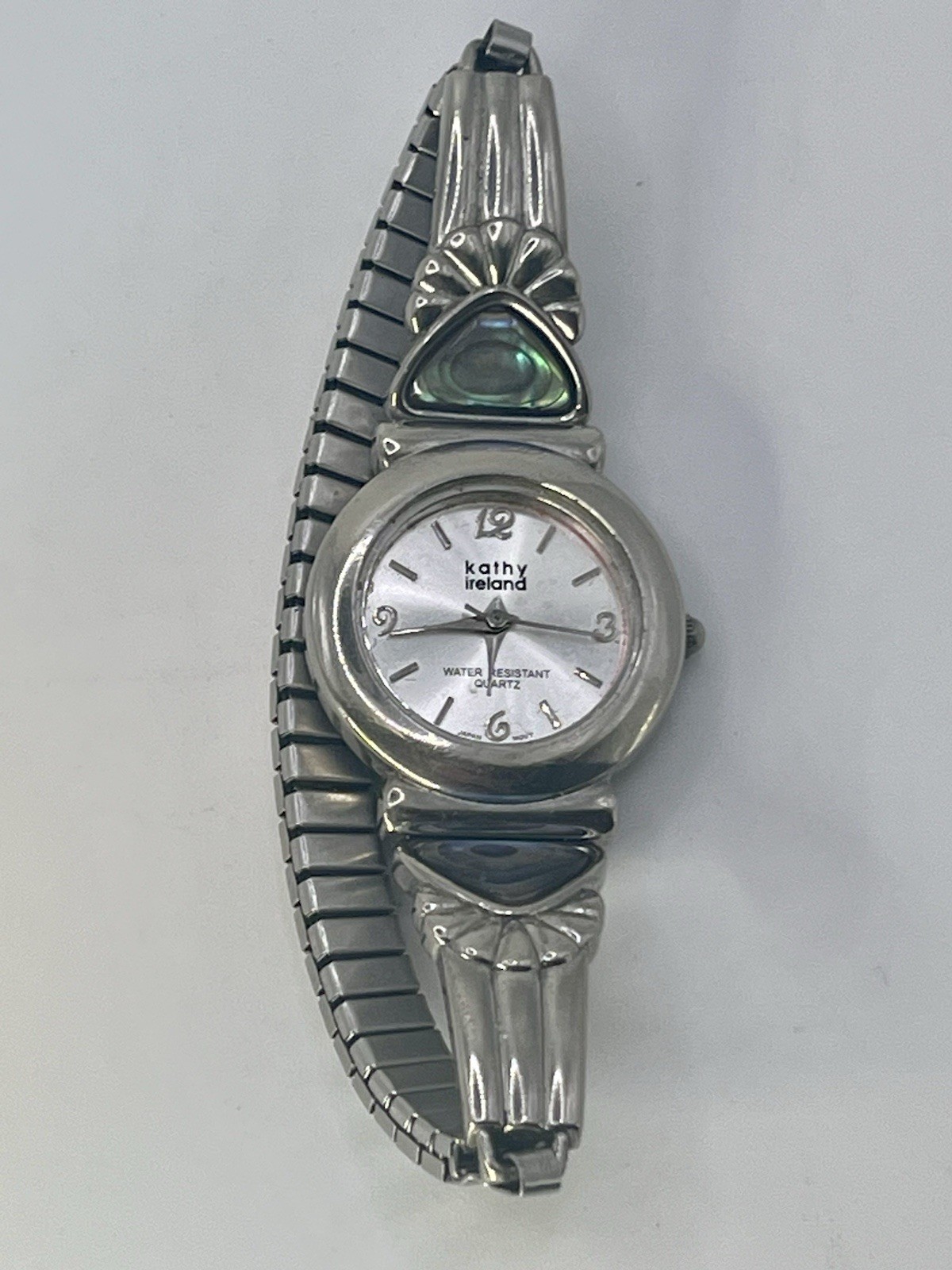 Vintage 90s Kathy Ireland Water Resistant Quartz Wrist Watch V377 NO CRYSTAL