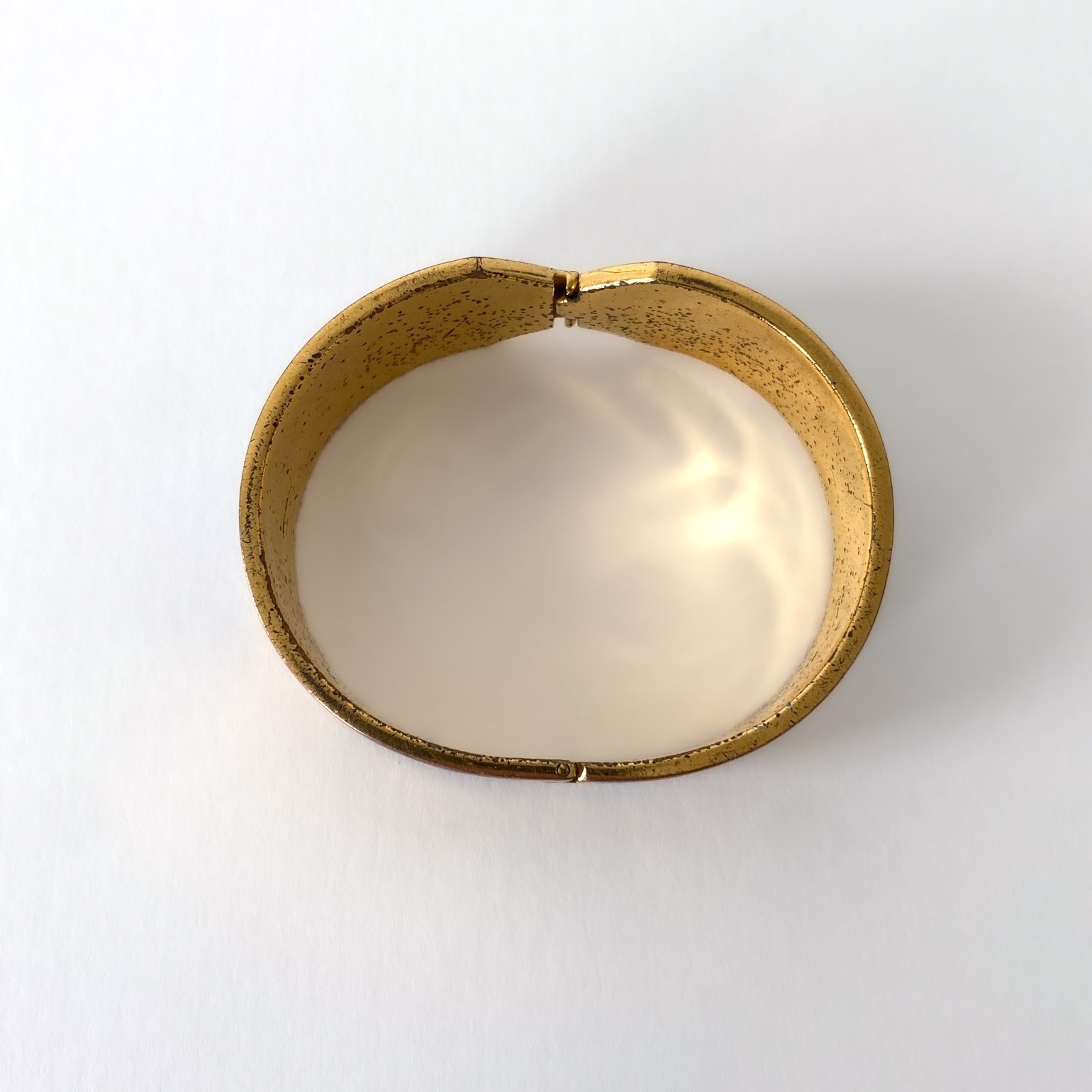 Michaela Frey Wien Vintage Gold Metal And Enamel Bracelet – 1980s