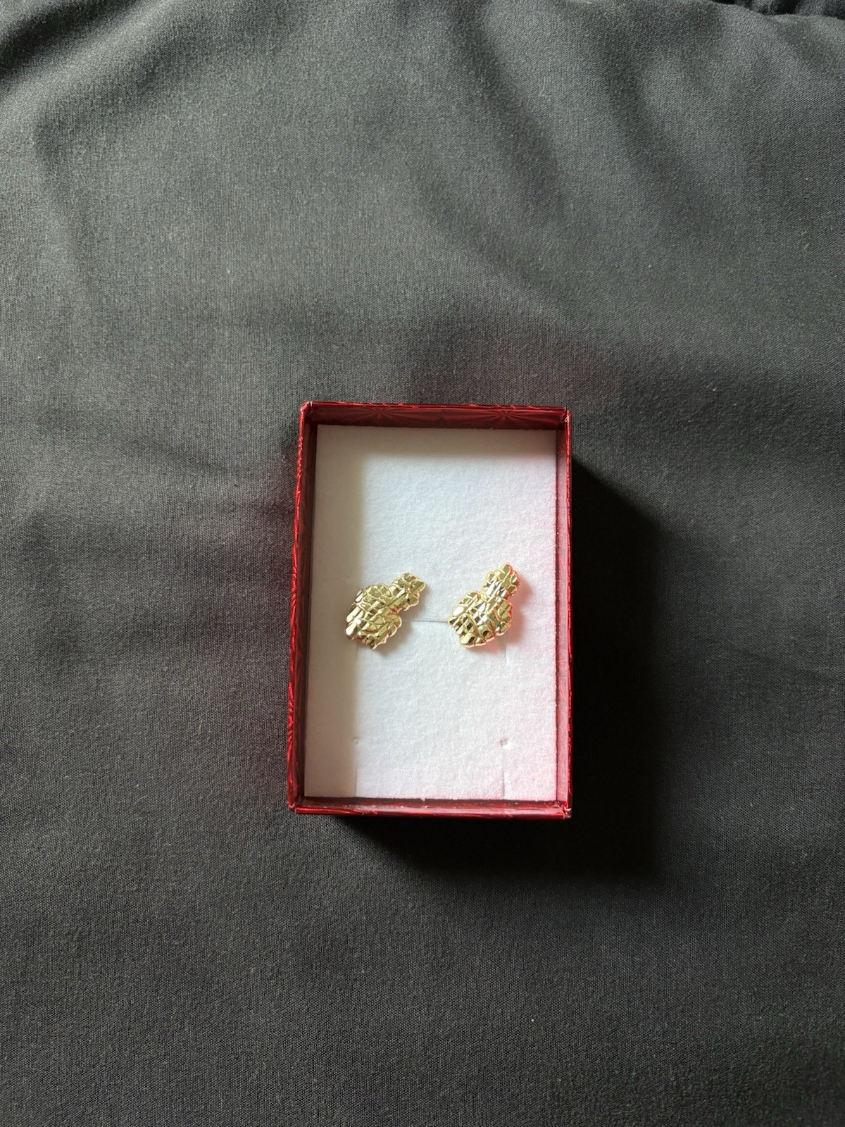 Gold nugget Earrings 10 km