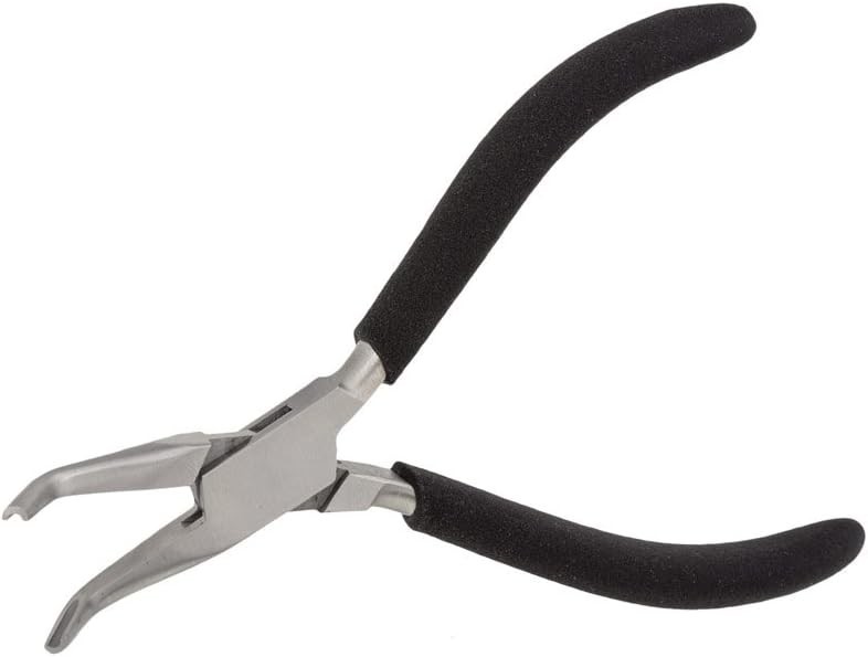 Jump Ring Closing Plier Jewelry Making Bent Grooved Jaws Eurotool PLR-260.55