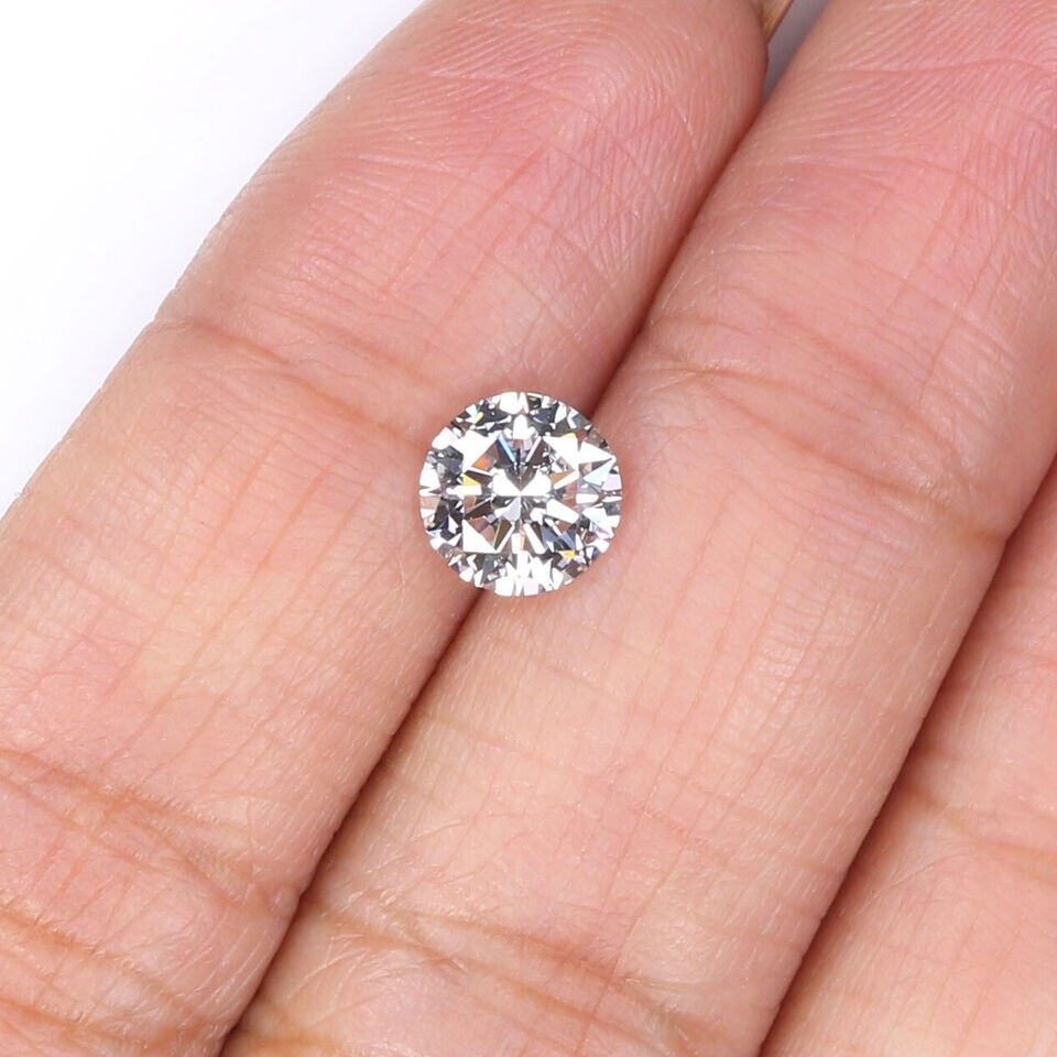 20 Pcs Lab-Grown CVD Diamond 6.50 mm Round D, FL Certified Loose Diamond