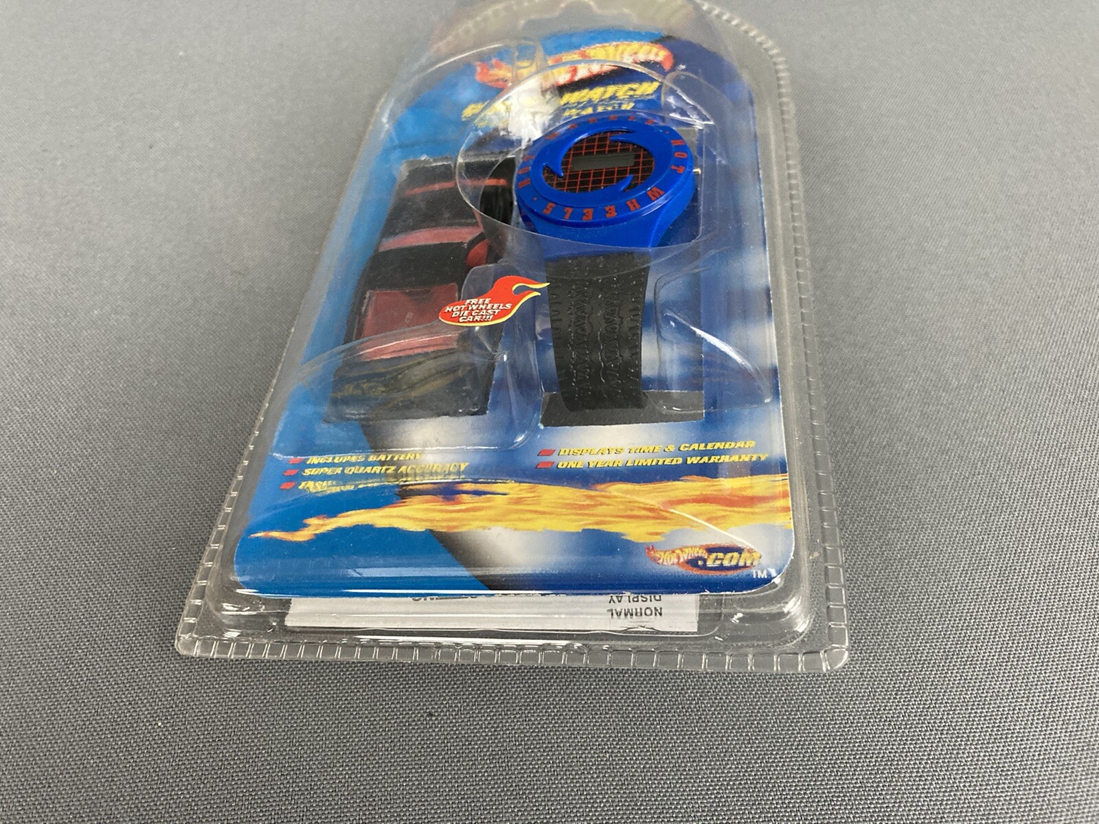 Hot Wheels Race Digital Wrist Watch – w/Muscle Tone Car in Black – NIB