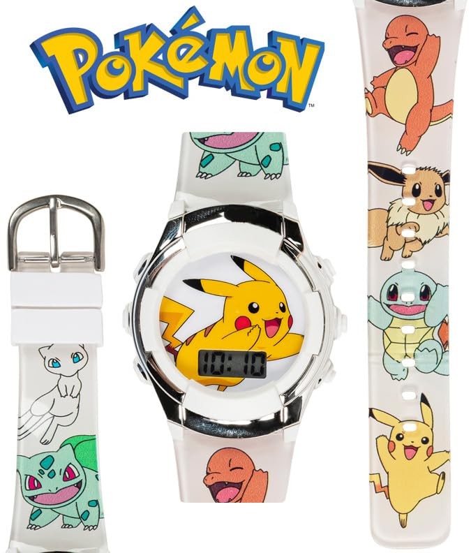 Pokemon Boys Quartz Watch POK4240AZ Pikachu Kids Age 13+ Collectors Item Y862621