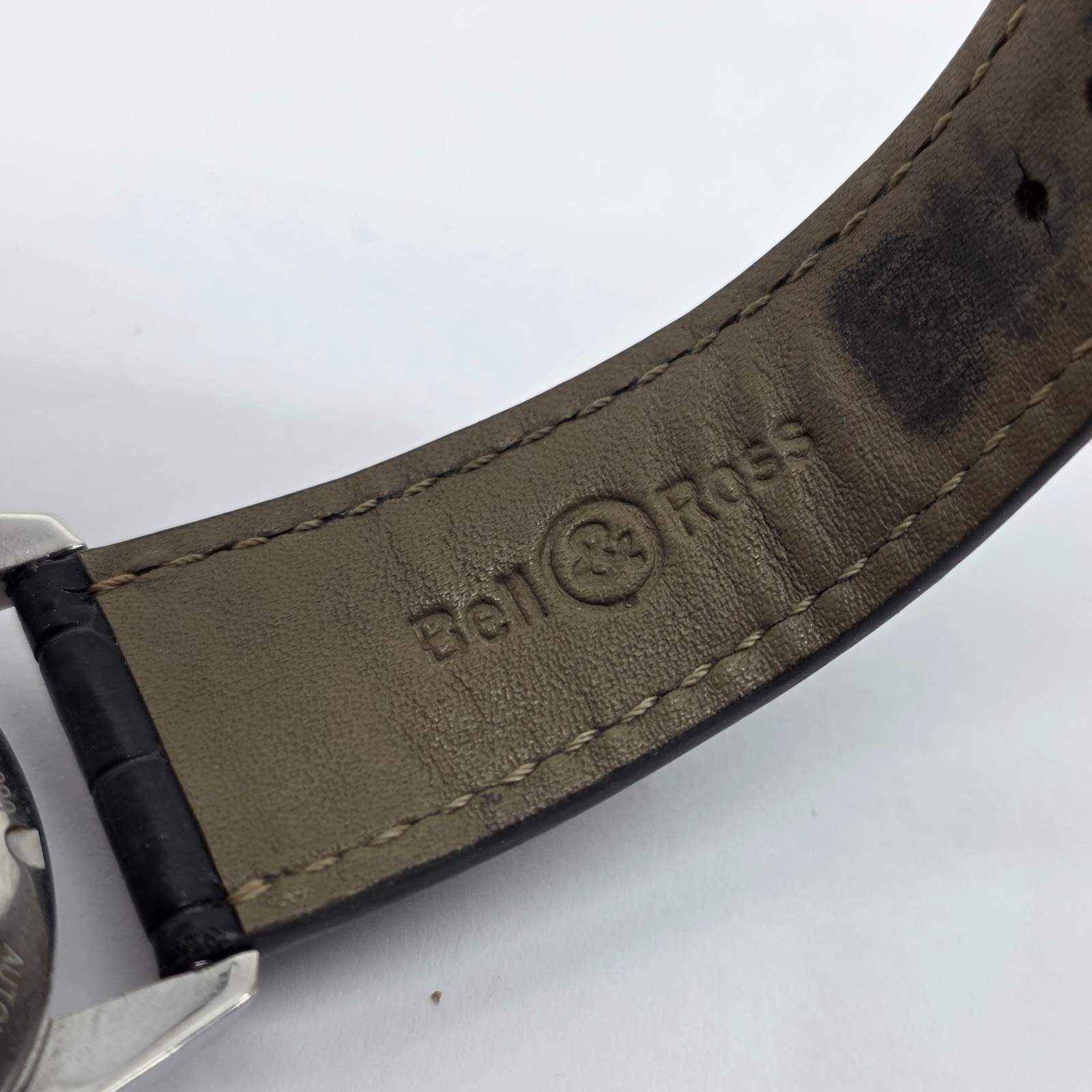 Bell & Ross Officer Automatic Steel 41mm Silver Dial on Strap BR123-95-SP