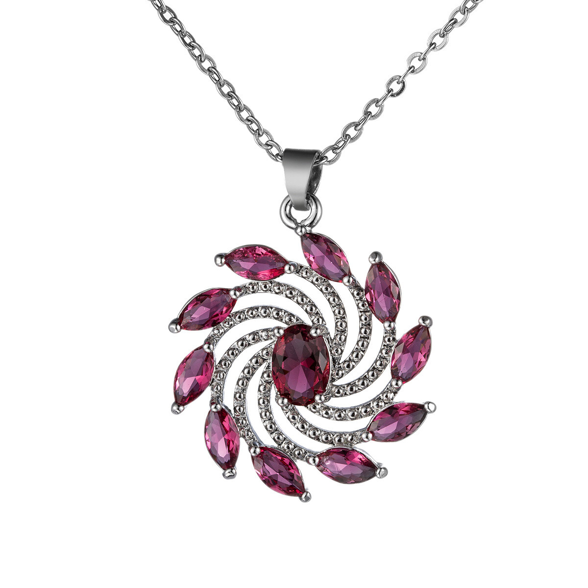 Hot Wheels Stainless Steel Necklace Pendant Jewelry Zircon Sweater Chain #10338