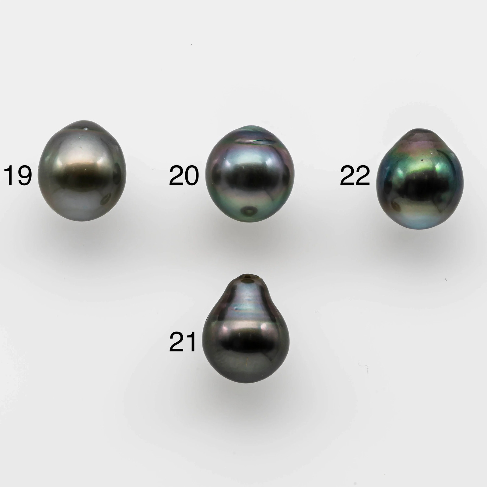 11-12mm Gorgeous Tahitian Pearl Undrilled Drops in Single Piece Loose High Lust