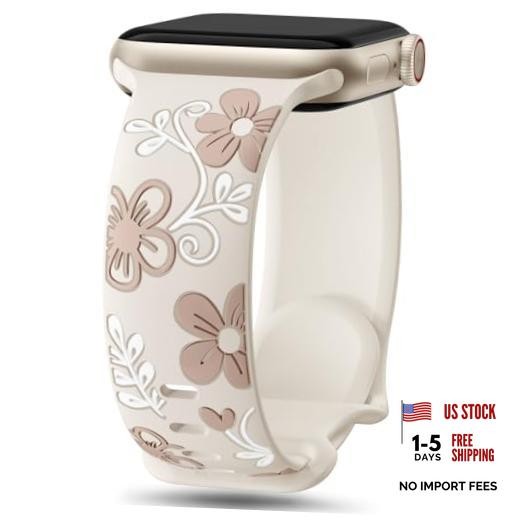 Witzon Floral Band 38mm/40mm/41mm/(42mm-series 11 10) Flower Starlight