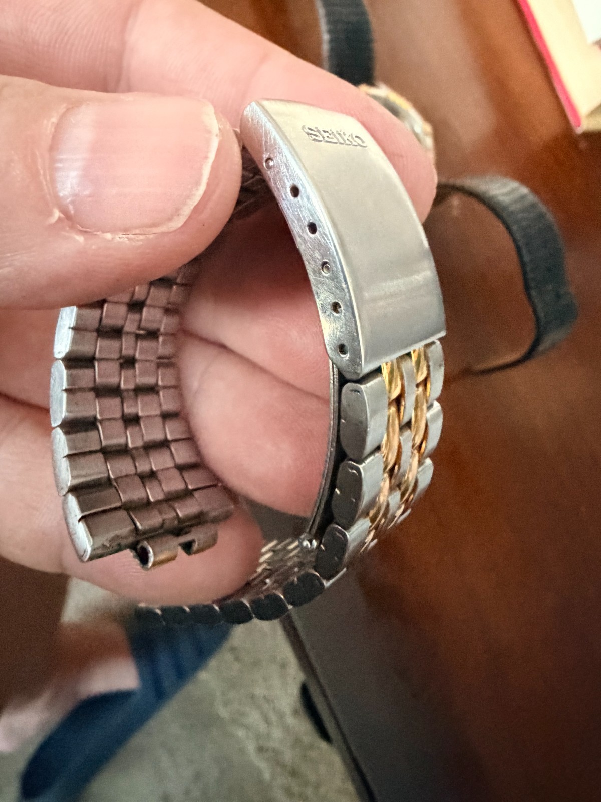 Vintage Seiko H801-7028 Analog Digital Quartz Watch; Orig Bracelet; NOT WORKING.