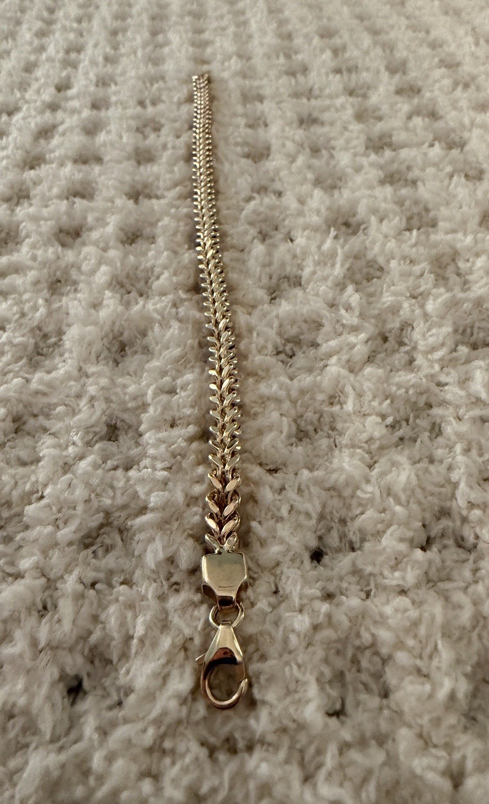 14k Gold Franco Bracelet 4.9mm / 8in