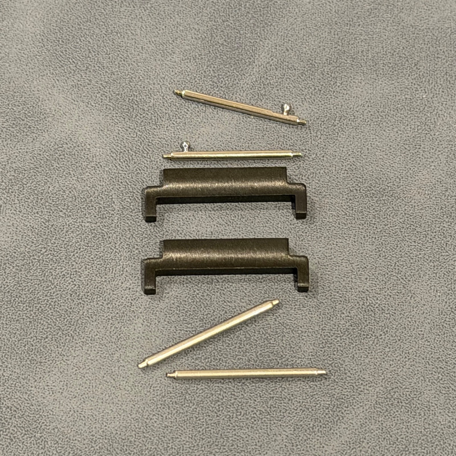 20mm to 22mm Convertor Watch Connector Adapter Brushed Black Stainless Steel