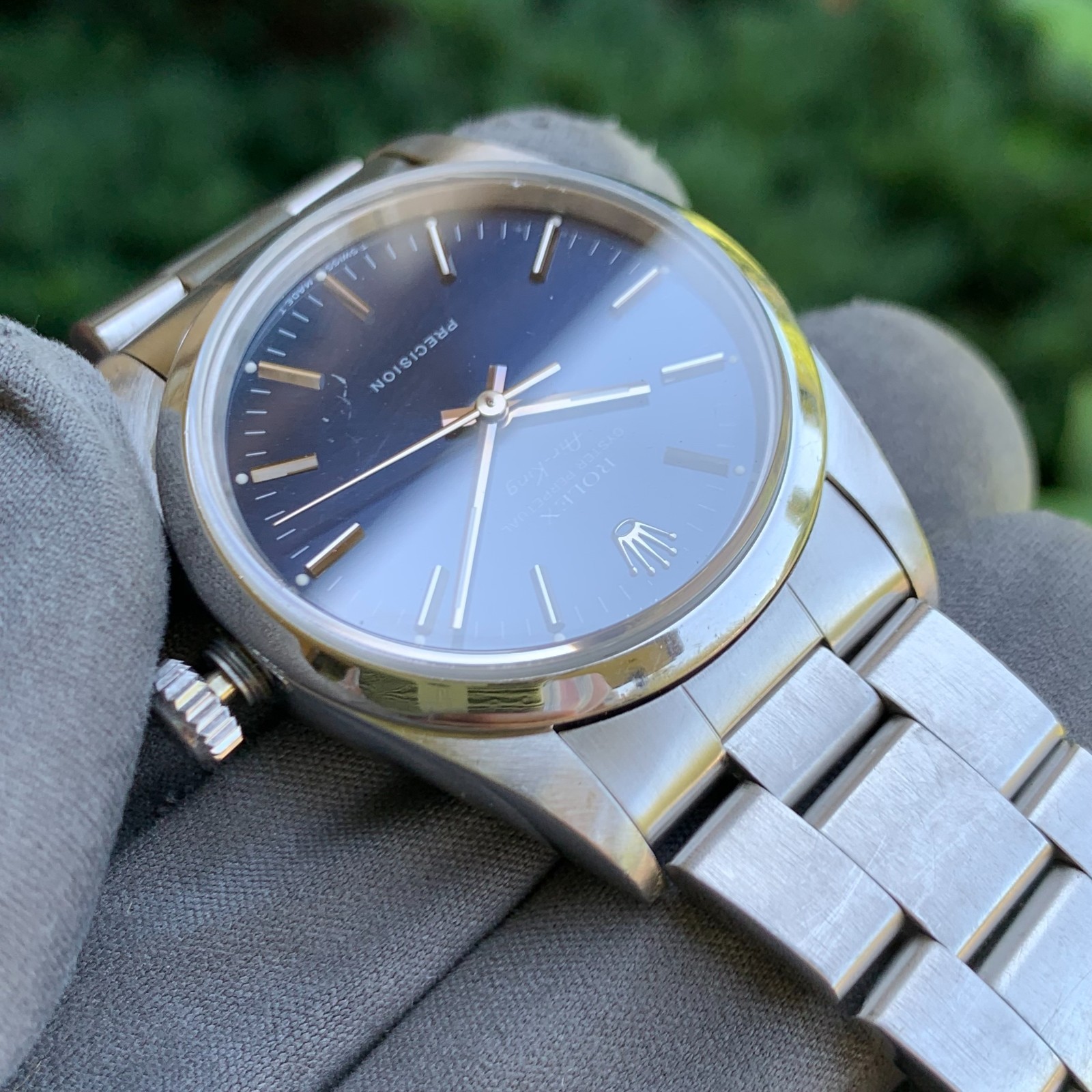 1993 Rolex Air-King Oyster Perpetual Precision Ref. 14000 Blue Dial Box & Papers