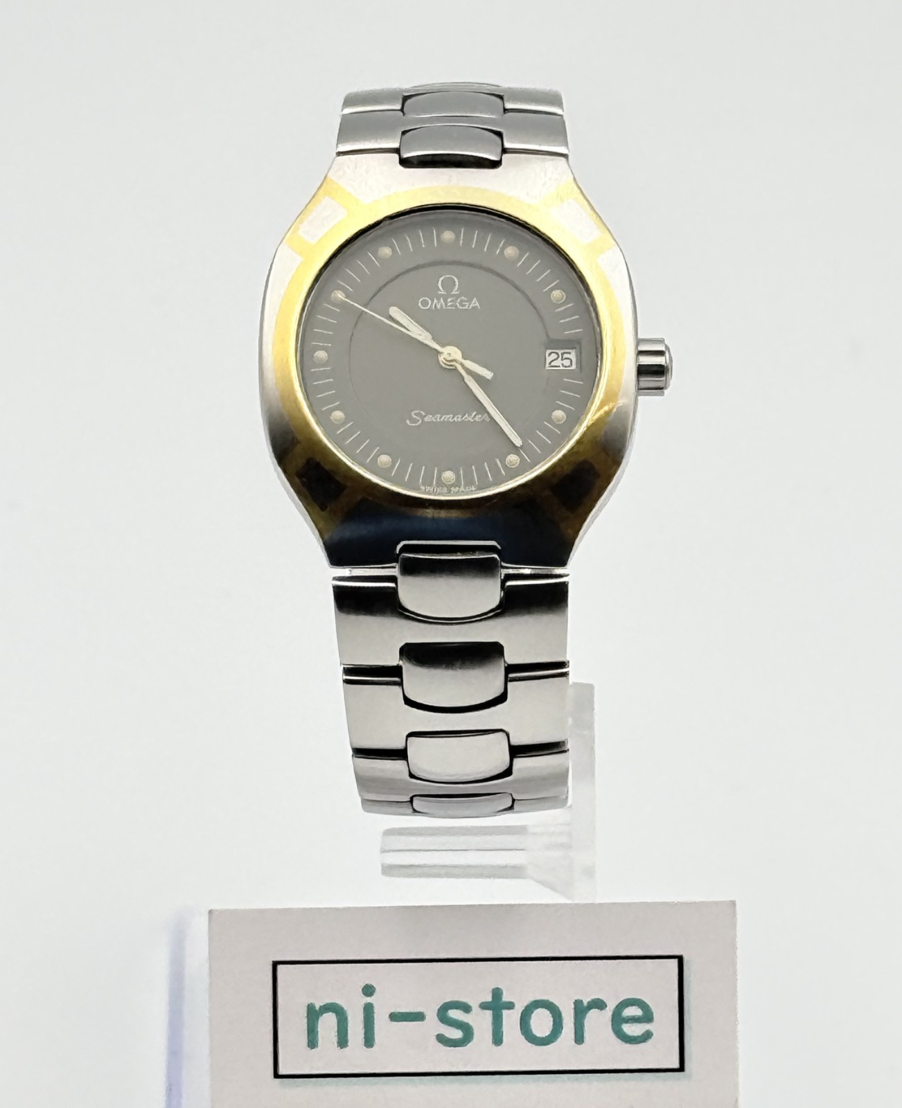 OMEGA Seamaster Polaris Vintage Date Quartz Watch Wrist 15cm (5.9in) – Rank B+