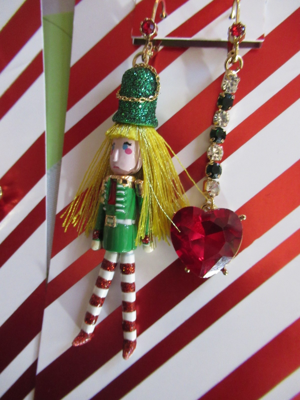 Betsey Johnson Authentic Christmas Earring Lot 3 Nutcracker Truck Reindeer NWT