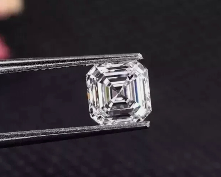 Loose CVD Lab Grown Diamond 7.00 MM Asscher D Color IF Clarity Certified Diamond