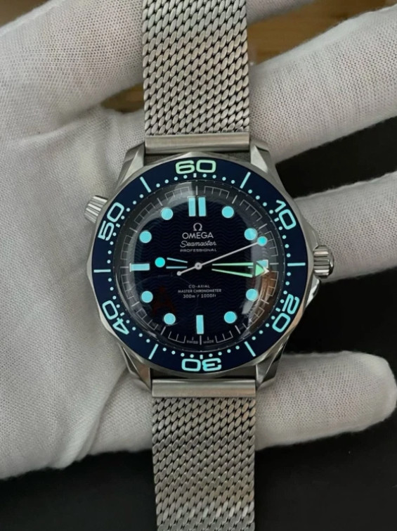 20mm Aftermarket Braided Stainless Mesh Band Omega Seamaster USA Same Day Ship