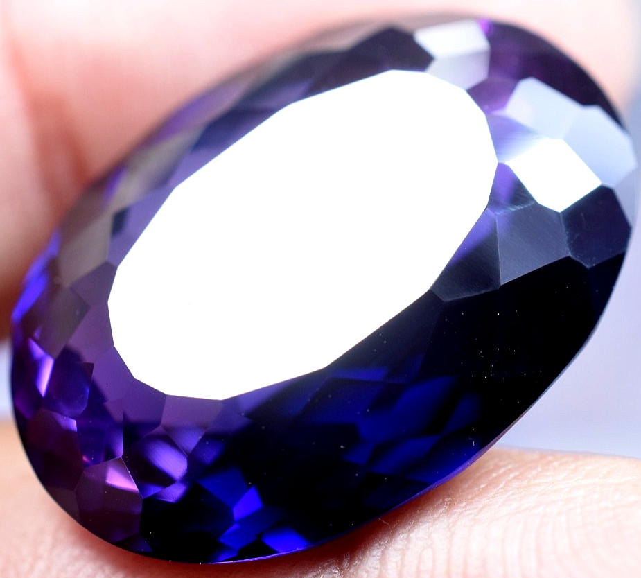 Natural 42.44 Ct Boysenberry Sapphire GGL Certified fabulous Loose Gemstone
