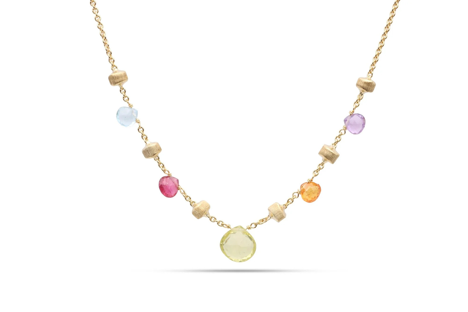 17.5” Marco Bicego Paradise Muli Gem Stone Necklace (6.00g.)