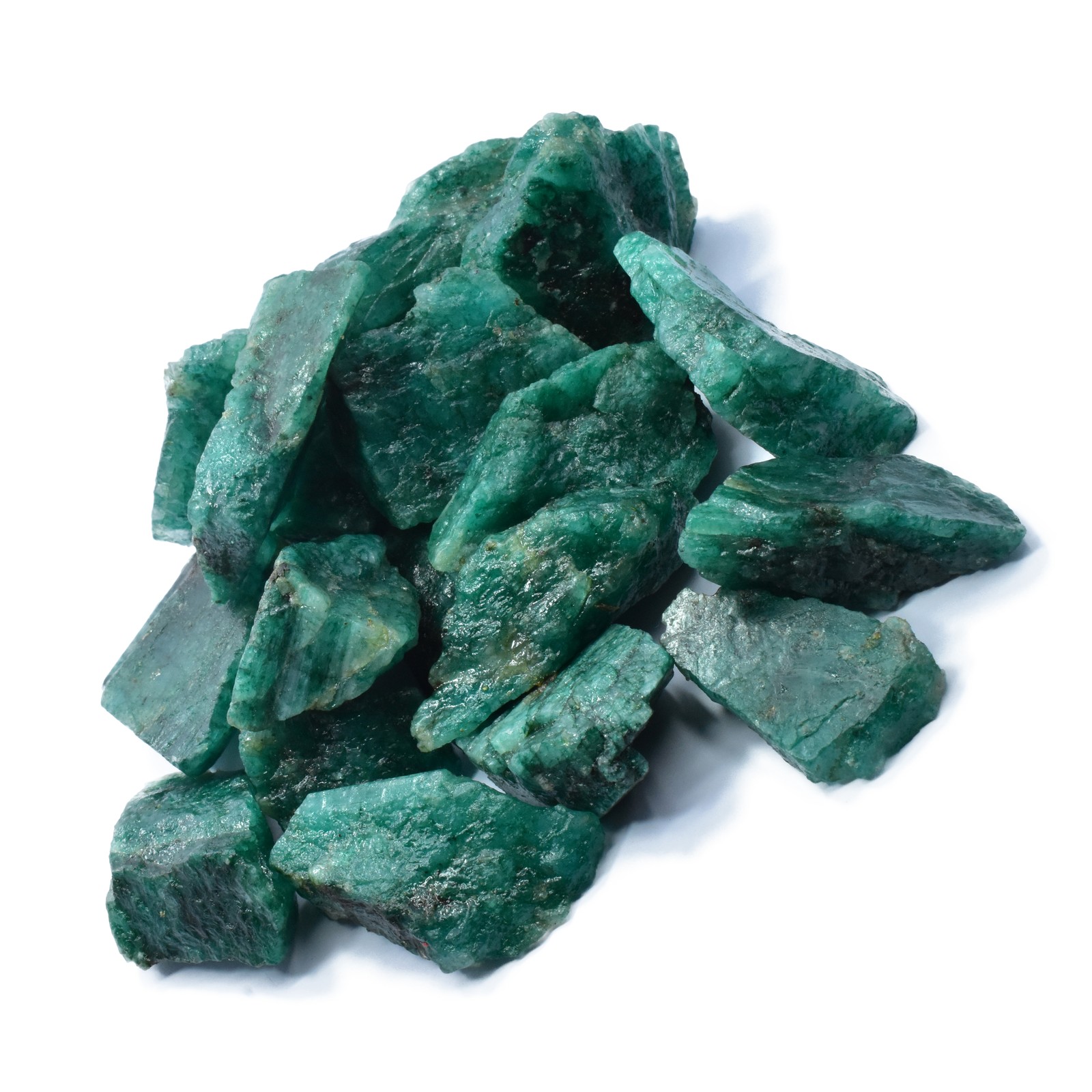 CERTIFIED 100 Ct Natural Green Emerald Raw Rough Loose Gemstone LOT For Gift