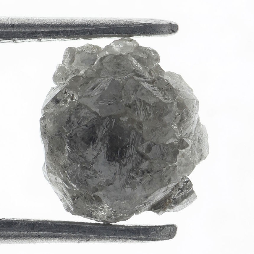 1.03 Carat Natural Loose Grey 7.18×6.16×3.31MM Rough Diamond