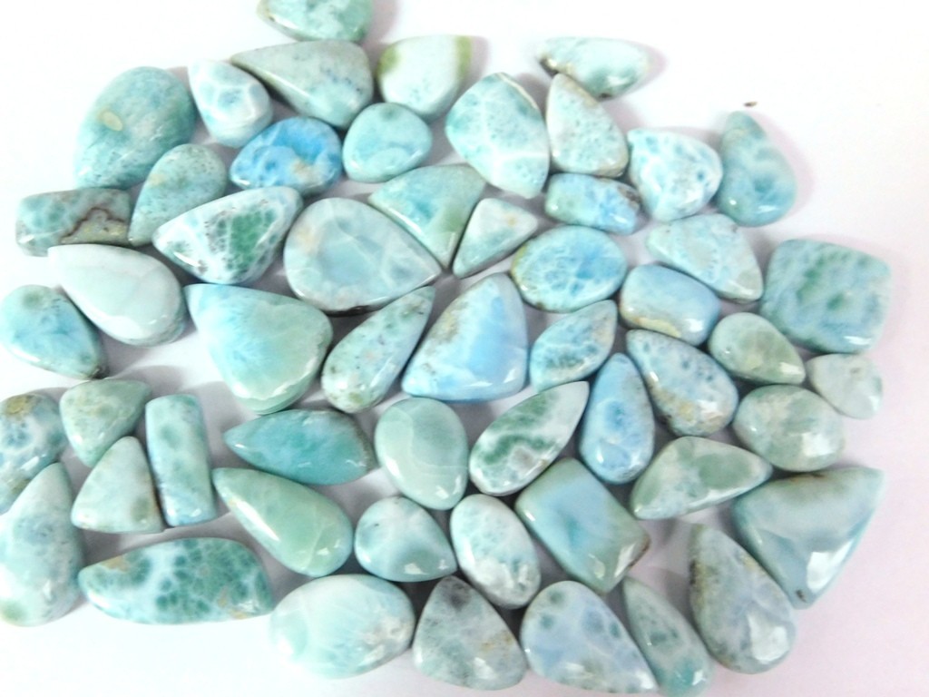 Sky Blue Larimar Loose gemstones Fancy Jewelry Making Wholesale Lot 71252