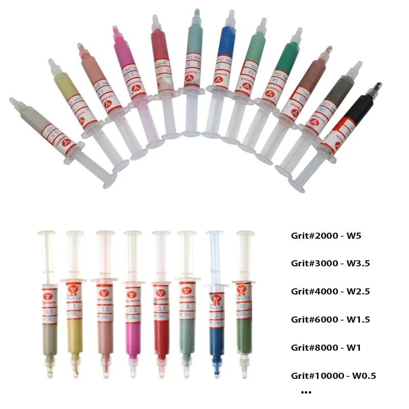 W0.5-W40 Grit Diamonds Abrasive Paste Grinding Polishing Lapping Compound ﻿ ﻿