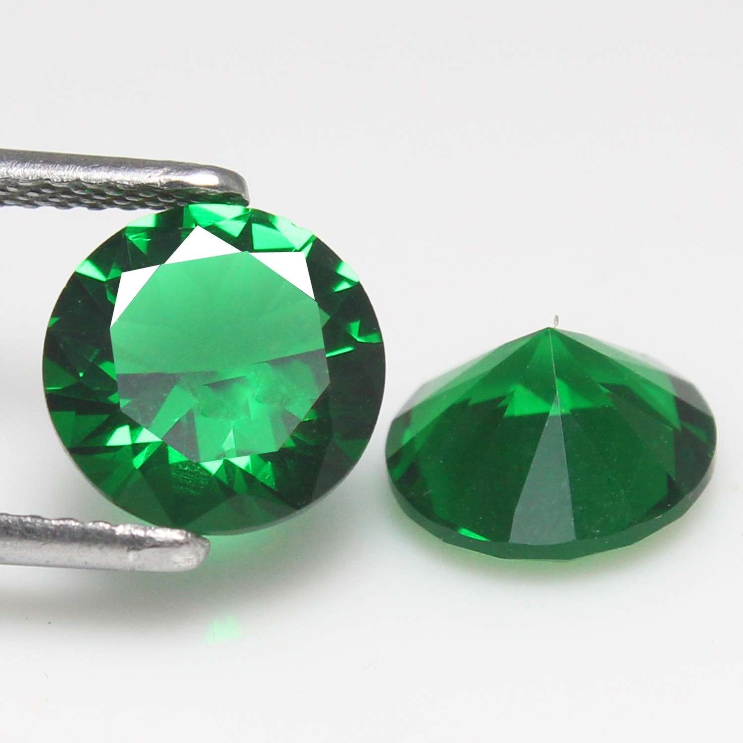 Natural Certified MUZO Colombian Green Emerald 7.00 MM Round Pair Loose Gemstone