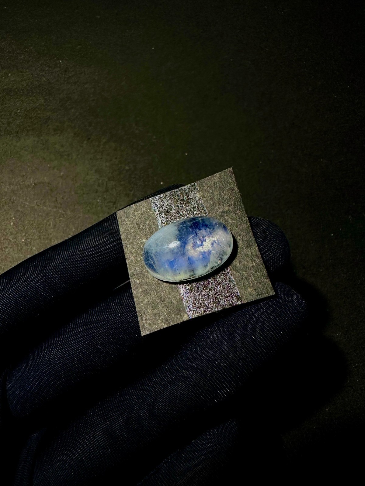 20Cts. Rainbow Moonstone, Blue Fire Rainbow Moonstone, Custom Ring Stone, 13×20