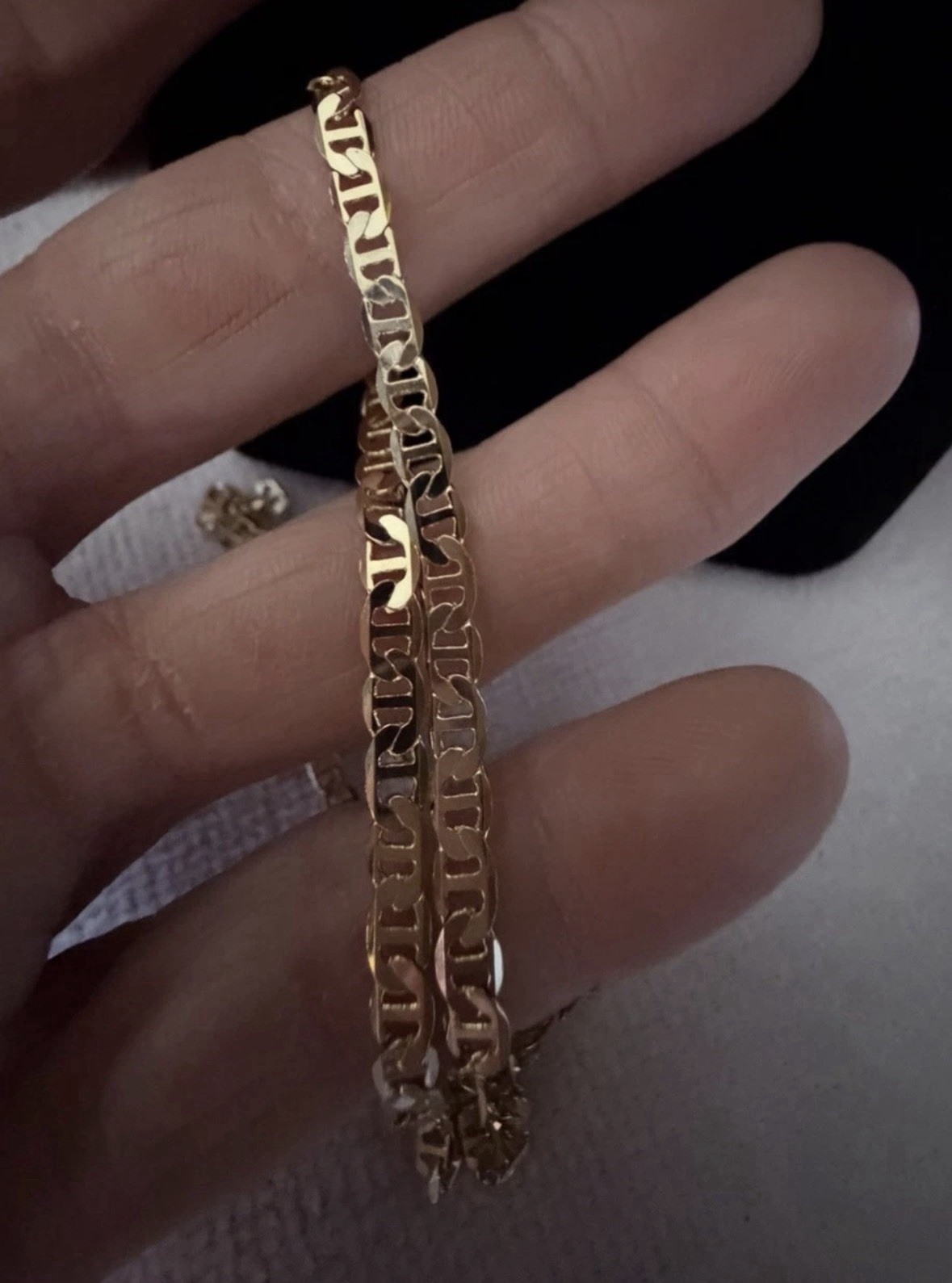 24” 3mm 14k stamped Gold Filled Anchor/Mariner Chain necklace
