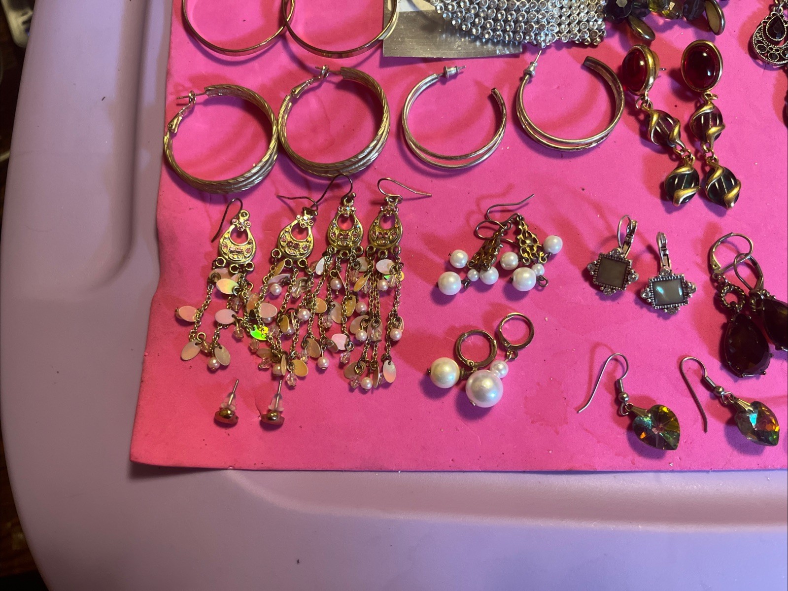 PIERCE EARRINGS LOT -39 PAIRS -COOKIE LEE, UNSIGNED MIXED STYLES