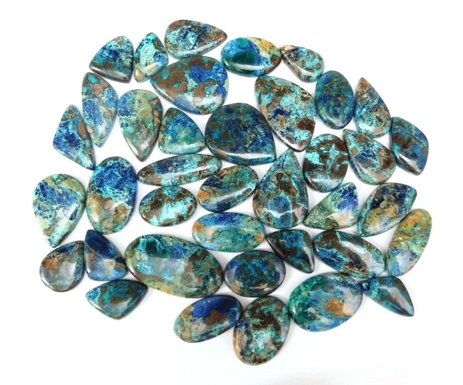 Beautiful Shattuckite Cabochon Gemstone For Making Jewelry Wholesale Lot 71585
