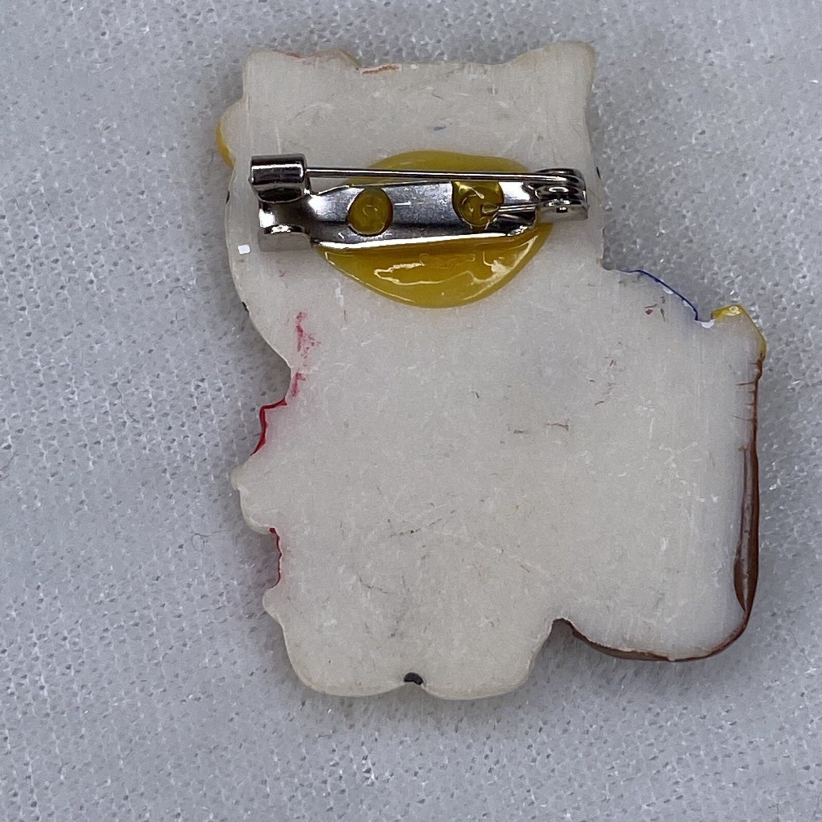 Vintage Hello Kitty Brooch Pin Christmas Jewelry 1.5″ long Plastic/Resin
