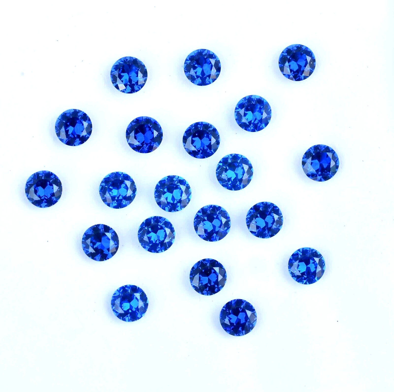 20 Pcs Natural D Block Blue Tanzanite 4.25 mm IF Round CERTIFIED Loose Gemstone