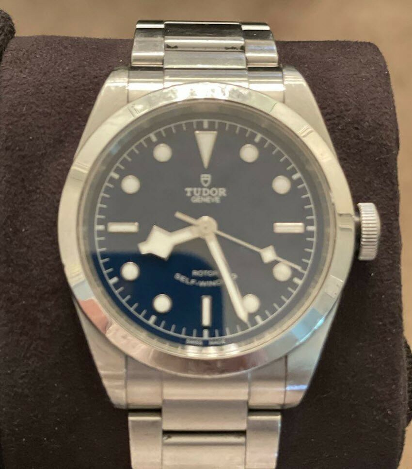 A Beautiful TUDOR Black Bay Blue Men’s Watch, SS, Blue Face