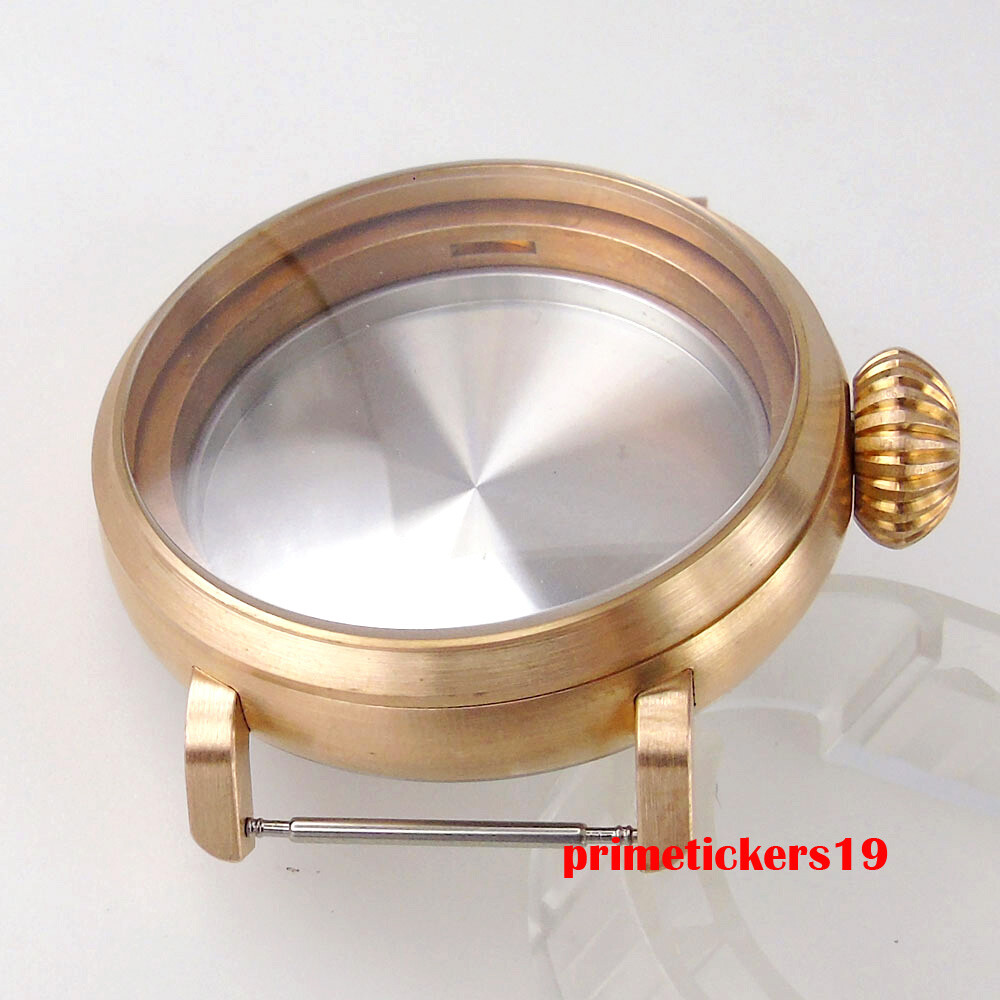 46mm Big Cusn8 Real Bronze Watch Case Sapphire Fit NH35 NH36 ETA2824 PT5000 Movt
