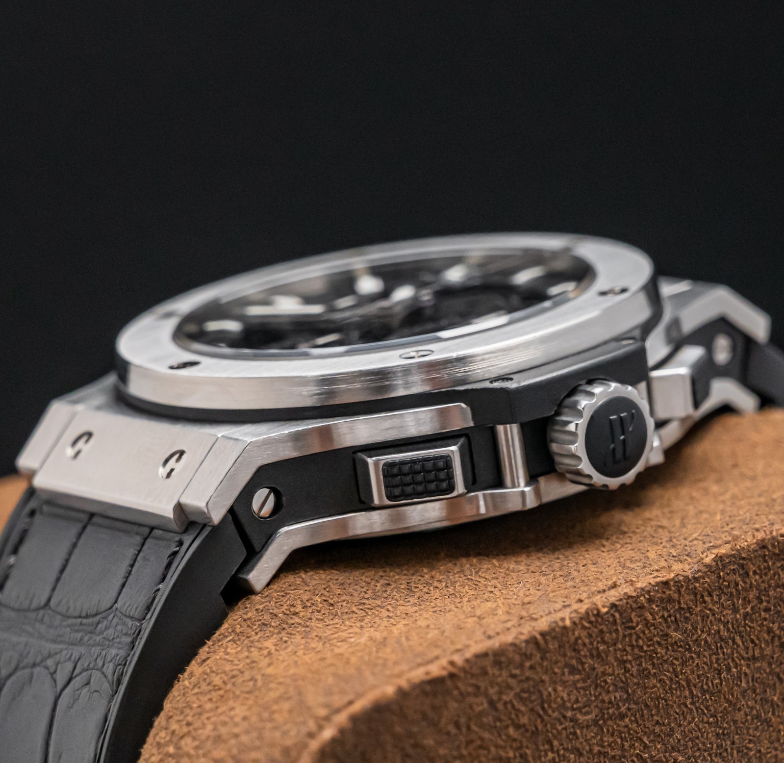 Hublot Aero Bang Big Bang 44 Steel $17K MSRP Papers SERVICED 311.SX.1170.GR