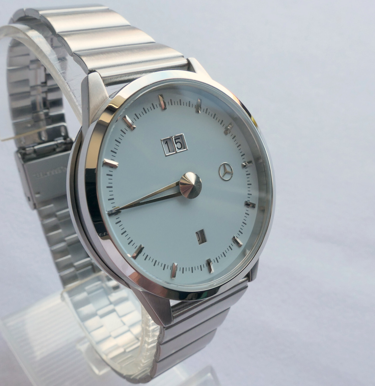 Mercedes Benz Classic Car Accessory Art Deco Retro Design Single One Hand Watch