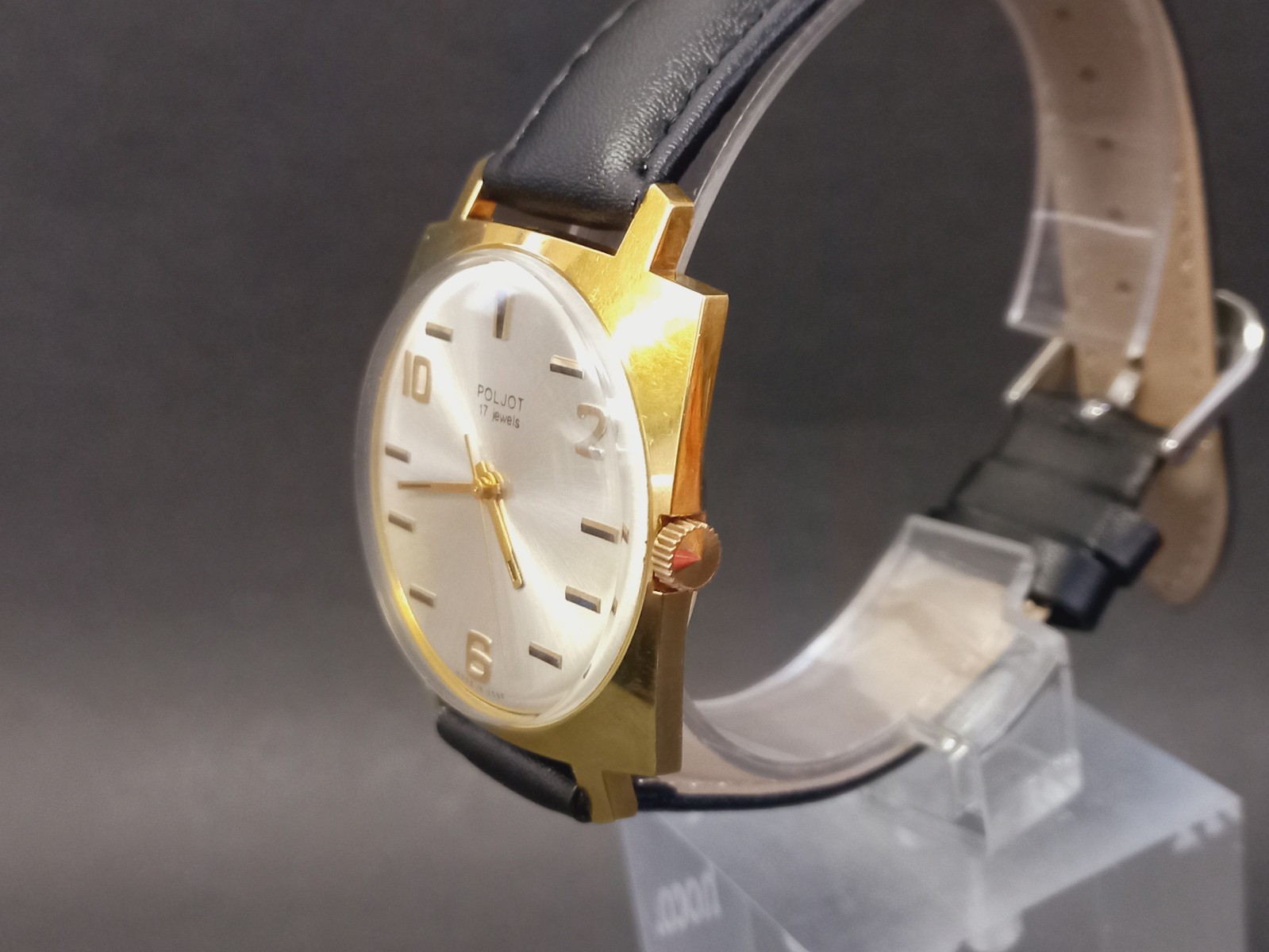 Soviet Vintage Watch Raketa, Rare Mechanical Gilded Watch USSR