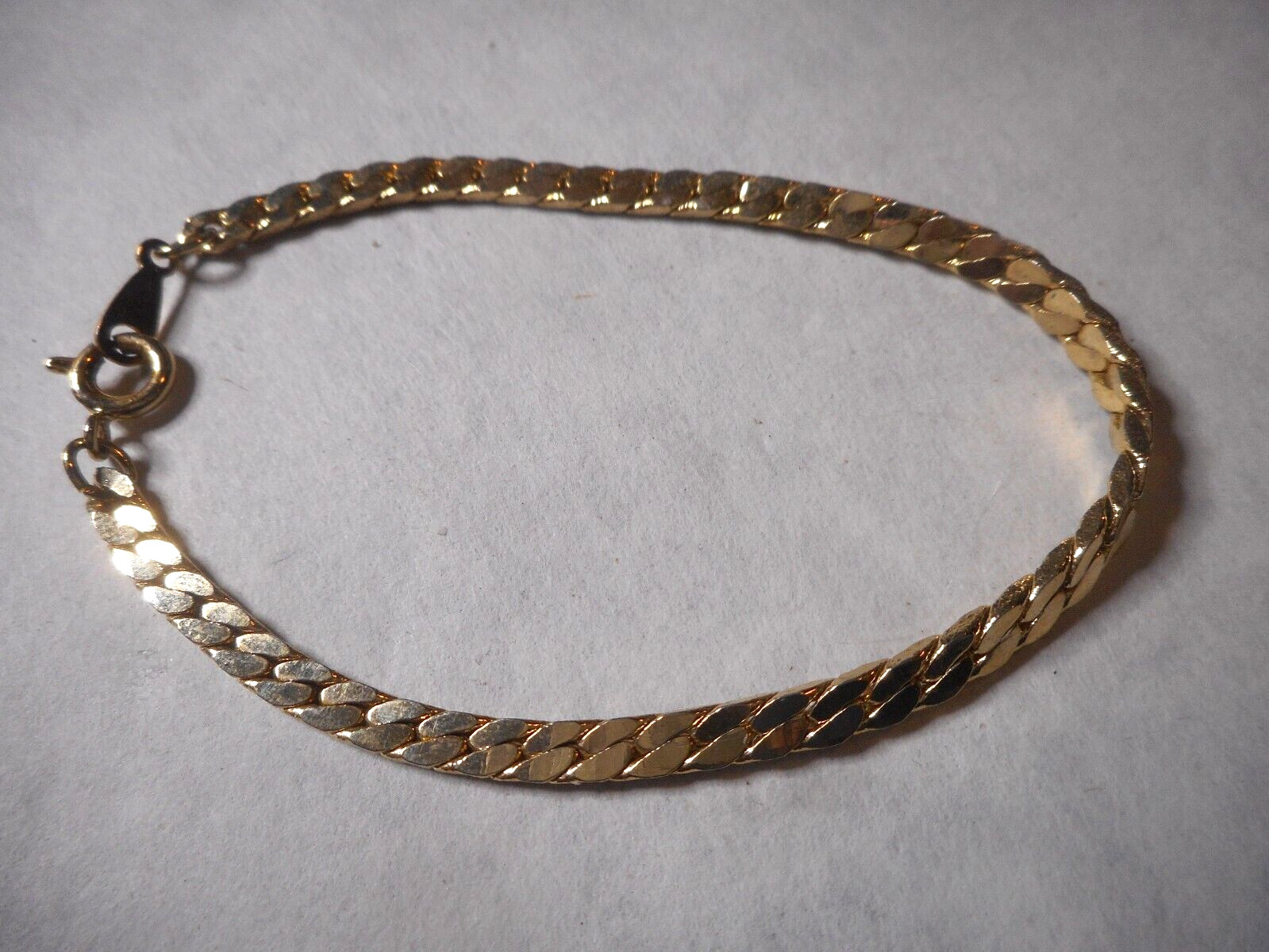 Gold Overlay Unisex Miami Cuban Curb Link 6 1/2-7 Inch Length Costume Basic