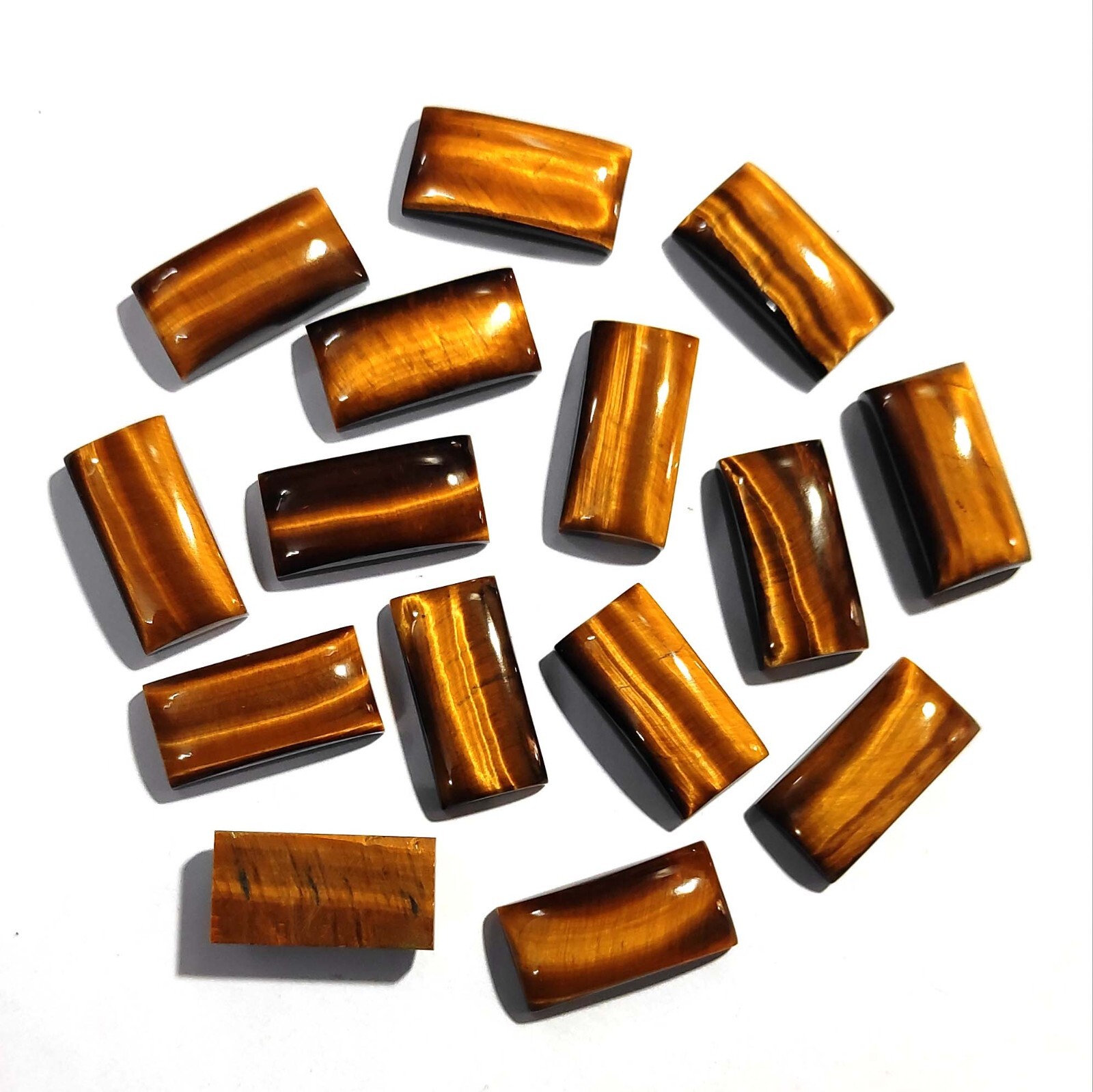 Natural Tiger Eye Unique Gemstone Bracelet Supply Rectangle Cabochon