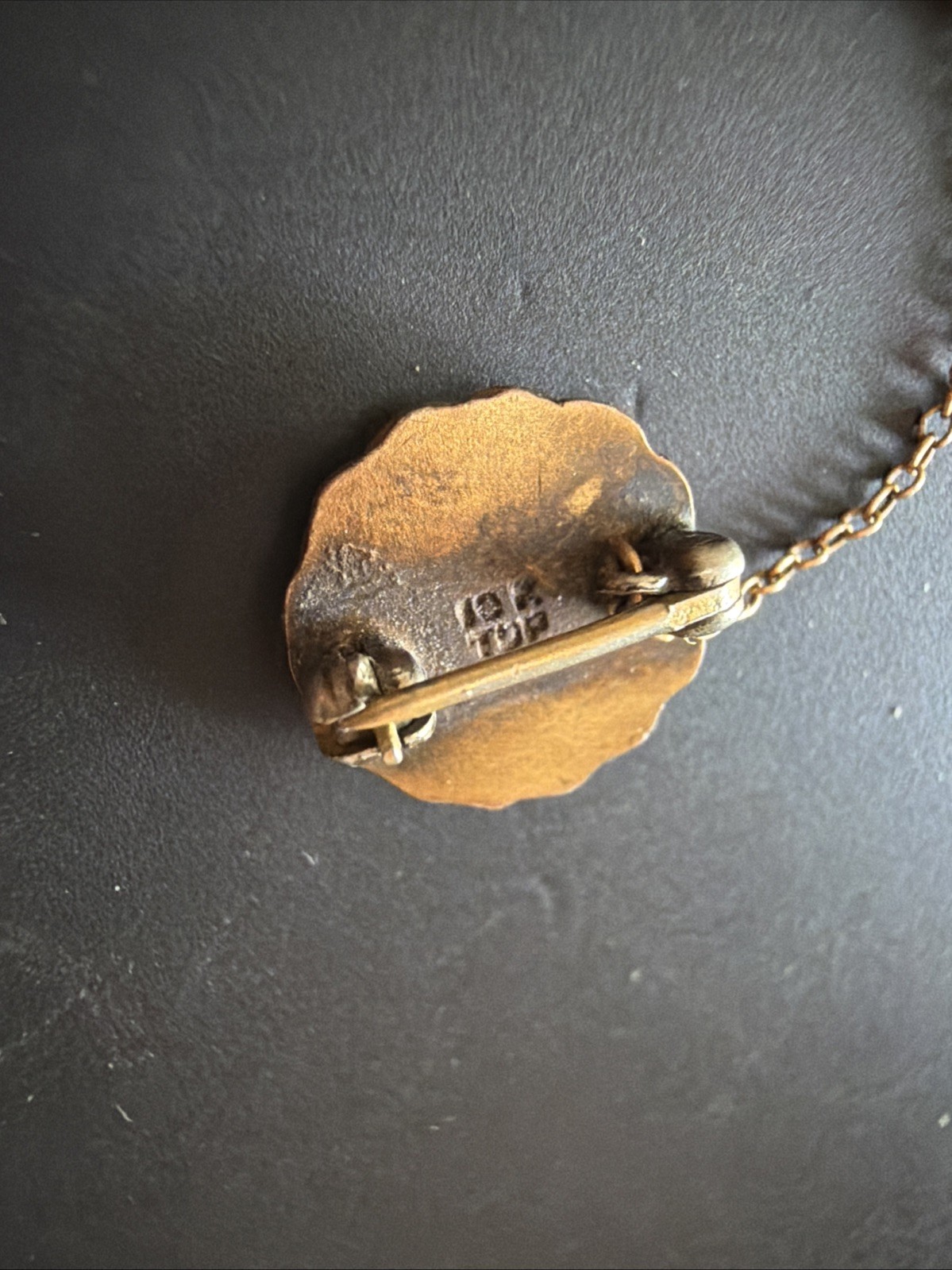 Antique Vintage Winona State Teachers College Minnesota 1929 10K Gold Pin Chain