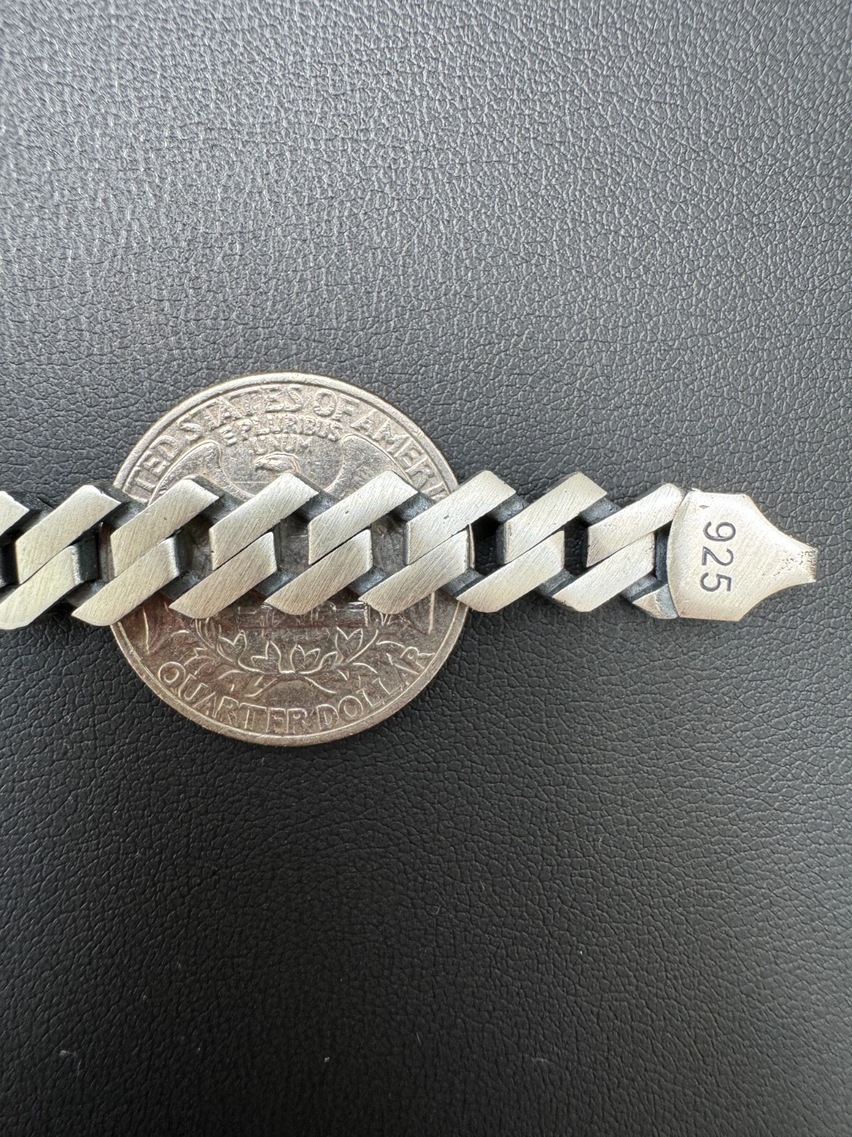 Prong Custom Miami Cuban Link Bracelet 8.5mm Real 925 Silver Oxidized Finish