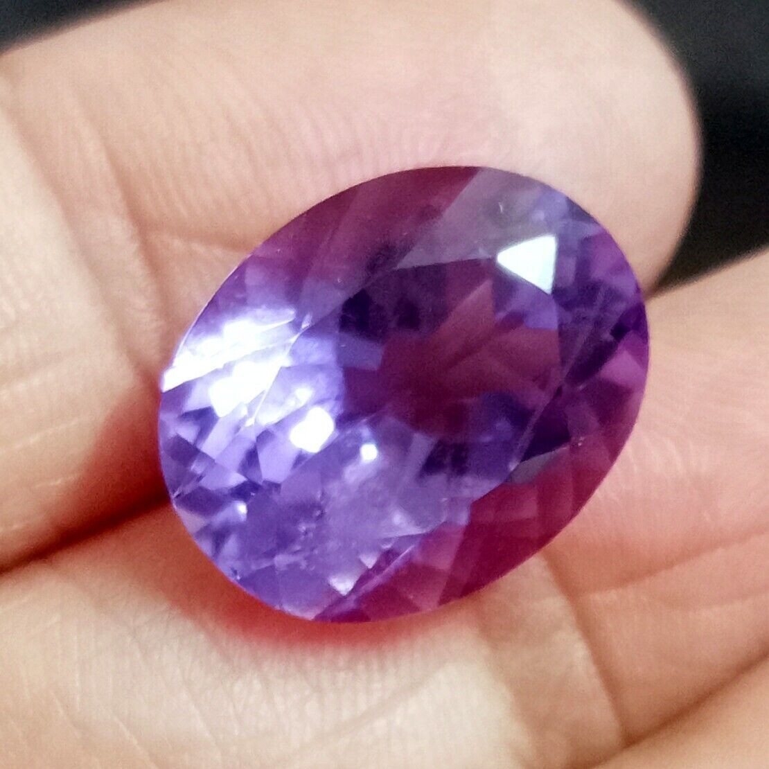 Wonderful Amethyst Size 12-14 Ct EGL Certified Natural Oval Cut Loose Gemstone