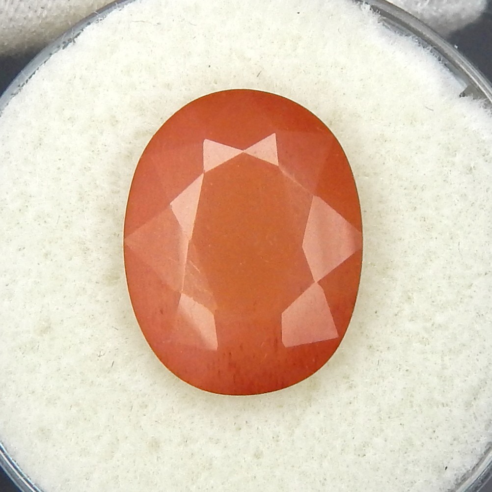5.9ct Oregon Sunstone Copper Schiller Natural Mined Unheated Faceted Oval USA