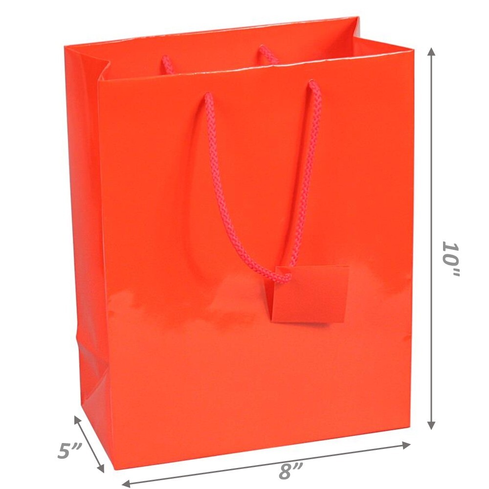 20pc Red Gift Bags Wedding Party Bags Red High Quality Bags 8″x5″x10″