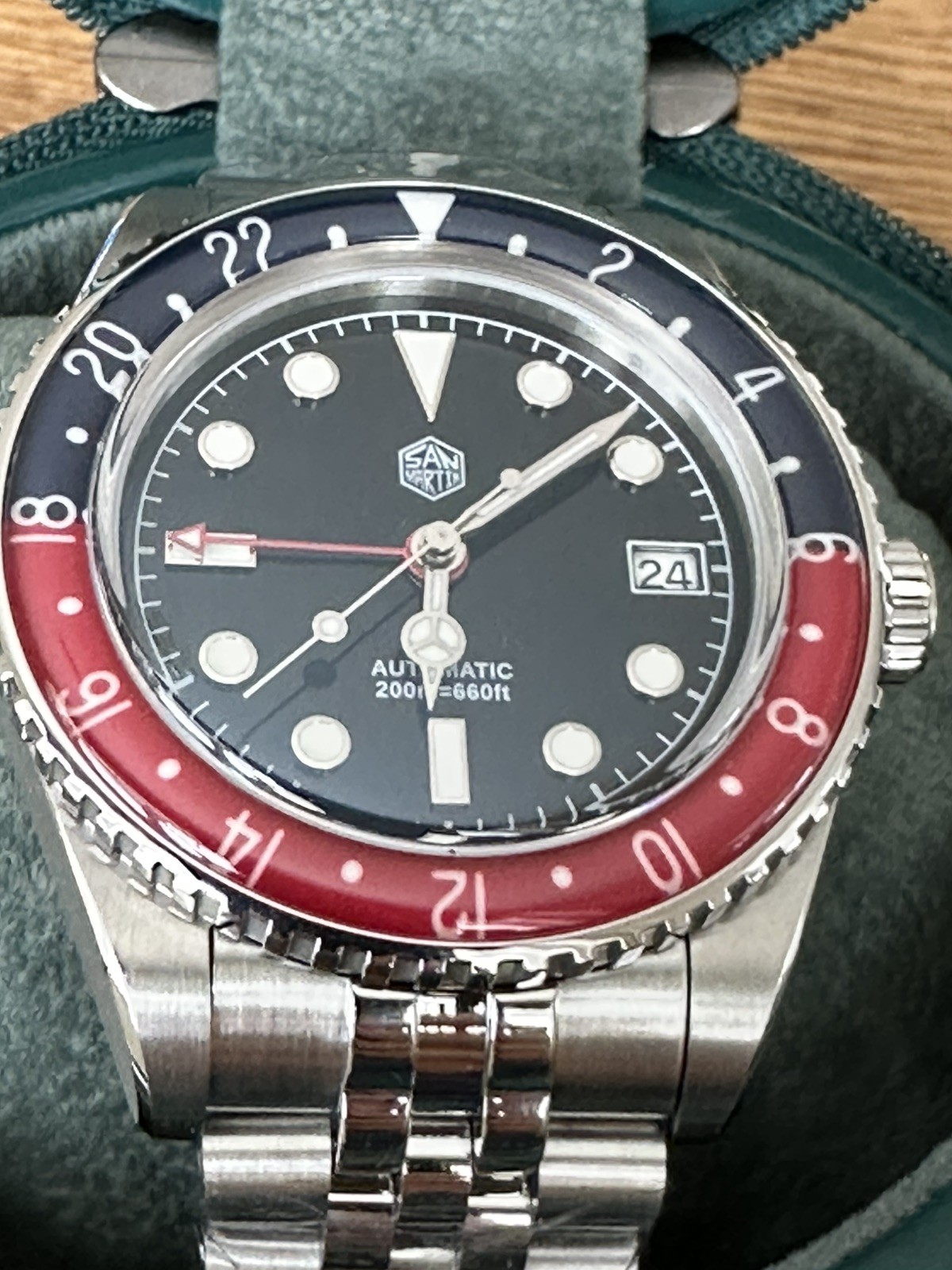 New 2026 San Martin 40mm NH34 GMT Diver’s Watch Sapphire Bezel 200m SN0005B